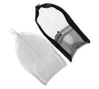 Healvian 2pcs Portable Toiletry Bag for Travel and Vacation, Polyester Material with Quick Drying Feature, Multi-Pockets and Multiple Compartments for Compact Storage and Easy Organisation