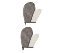 Healvian 2Pcs Premium Double Sided Bath Exfoliating Gloves for Home Use Lightweight and Skin Friendly Scrub Mitts with Strong Decontamination Easy to Clean and Portable