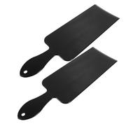 Healvian 2pcs Professional Hair Tint Dyeing Highlighting Board Hairdressing Styling Tools Bangs Mask Hair Sectioning Comb for Highlight Dye