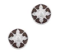 Healvian 2pcs Pvc Medieval Shield Prop with Classic round Design, Smooth Rounded Borders and Iconic Armor Emblems, for Cosplay Party or Stage Photo Sessions, Secure Attachment and Slip