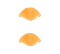 Healvian 2pcs Realistic Bald Cap, Beige Latex Elderly Makeup Accessory | Wrinkled Skin Texture, Reusable Human-head Fit, Theatrical Productions, Makeup Artists and Dress-up Use