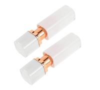 Healvian 2pcs Refillable Empty Lipstick Holders Plastic Lip Gloss Tubes for DIY Lip Balm Making Portable Lipstick Containers for Travel and Daily Use with Stylish Clover Design