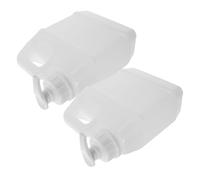 Healvian 2pcs Refillable Pump Bottle High-density Plastic Dispenser for Shampoo Soap Lotion Leakproof Shower and Bathroom Containers Compact Travel-friendly Design