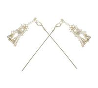 Healvian 2pcs Retro Chinese Lantern Hairpins Tassels for Women Long Hair Stick Accessories for Hanfu and Updo Styles