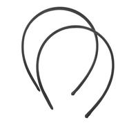 Healvian 2pcs Retro Headband for Women Girls Teens Thick Black Velvet Hair Bands Soft Comfortable Vintage Hair Accessories for Work Makeup and Special Occasions