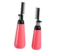 Healvian 2pcs Salon Hair Dye Dispenser Bottles with Comb Applicator Hair Coloring Tools for Even Dye Application and Scalp Protection