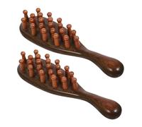 Healvian 2pcs Scalp Massage Comb Hair Brush for Dandruff Detangler Brush Scalp Exfoliator Tool for Men Women for Travel