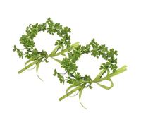 Healvian 2Pcs Shamrock Wreath Headpiece Lightweight Green Leaf Tiara Crown for Women St Patrick S Day Hairband Wedding Fairy Party Accessory
