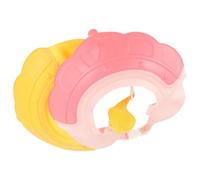 Healvian 2Pcs Shower Caps for Silicone Hair Washing Shield Protecting Ears and Eyes with Crown Design for Bathing and Haircuts
