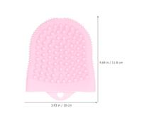 Healvian 2pcs Silicone Face Cleansing Brush Facial Scrubber Exfoliator Deep Pore Cleanser Pink for Gentle Facial Wash and Massage