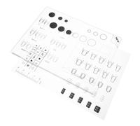 Healvian 2pcs Silicone Nail Coloring Pad for Manicure Nail Art Practice Drawing Lines Reusable Training Mat for Gel Beginners Home Use