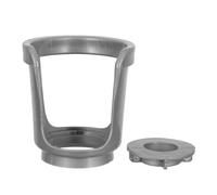 Healvian 2Pcs Silver Oxygen Cylinder Handle and Cap Buckle, Industrial-Grade Tank Carrying Handle with Snap Ring for Secure Valve Protection and Easy Lifting of O2 Bottles in Industrial Use