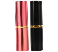 Healvian 2pcs Small Powder Makeup Brush with Cap Portable Blusher Brush for Blush Highlighter Nose Shadow Easy to Grip and Wash Travel Friendly Cosmetic Tools for Women and Teens