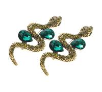 Healvian 2pcs Snake Brooch Pin Animal Lapel Pin Jewelry Brooch Vintage Decorative Snake