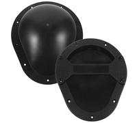 Healvian 2pcs Speaker Handles Portable Loudspeaker Audio Recessed | Black Plastic, Sturdy Stable Fit, Ergonomic Pull Design, Modern Accessory for Stage Audio Fittings