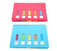 Healvian 2pcs Spiral Notebook Colour Coil A5 Paper Journal Book, Thick Side-flip Pp Cover, Daily Notes Writing Book for Teachers and Students