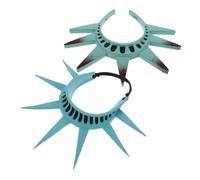 Healvian 2pcs Statue of Liberty Headband Lady Crown for Independence Day Themed Parties Costume Accessory for Cosplay and Theater Performances