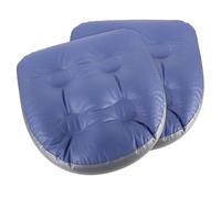 Healvian 2pcs Thickened Inflatable Bath Cushion with Secure Suction Cups Multi Functional Adult Spa Seat for Bathtubs and Hot Tubs Portable Comfortable Backrest Blue