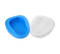 Healvian 2pcs Thickened Plastic Bed Pan for Elderly Women and Adults, Hospital Bedpan with Wide Rim Design and Reinforced Bottom, Portable Bedpan for Bedridden Patients in Bathroom