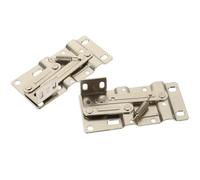 Healvian 2pcs Tip Out Tray Hinges Cabinet Door Pivot Hinge 45 Degree Opening Angle Rust-Proof Iron Easy to Install for Kitchen Vanity Sink Base