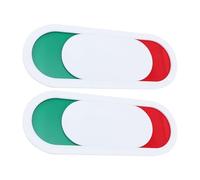 Healvian 2pcs Toilet Door Signs 10x4cm White Slide Privacy Indicators for Bathroom Vacant Occupied Status Change with No Text, Toilet Not Disturb and Door Occupied Sign for Home and Office