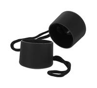 Healvian 2pcs Umbrella Handle Replacement Plastic Grip Ergonomic Wear Resistant for Rain and Sun Umbrellas Round Frosted Compatible with Long and Folding Styles