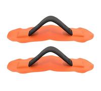 Healvian 2pcs Universal Inflatable Boat Pull Handles, Rubber Kayak Carry Handles Replacement for Canoe SUP Paddleboard Deck Grab Handrail, Orange 10x26cm for Marine and Water Sports