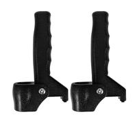 Healvian 2pcs Walking Cane Handle Grips for Elderly Upright Crutches Second Handle Accessories for 22mm Tube Diameter Black Walking Stick Stand Assist for Mobility Support