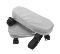 Healvian 2pcs Wheelchair Armrest Pads Cushioned Protective Covers Durable Wear Material Easy Installation Replacement Parts for Wheelchairs Gray