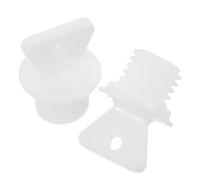Healvian 2pcs White Pp Hot Water Bag Stoppers with Tight Seal and Ergonomic Design Replacement Sealing Plugs for Warm Water Bags for Leakproof