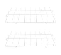 Healvian 2pcs Wire Mesh Exit Sign Cover Emergency Light Protective Cover White Heavy Duty Metal Impact Resistance Maximum Protection for Hotel and Public Spaces 14.25x6.89in