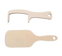 Healvian 2Pcs Wooden Bald Man Comb and Hairless Brush Set, Funny Giant Smooth-Teeth Comb for Bald Men Grooming, Creative Prank Hair Care Gift for Men’s Styling and Beard Maintenance