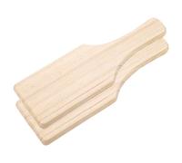 Healvian 2pcs Wooden Clay Paddle Pottery Supplies Clay Sculpting Tool Set Flat Wood Modeling Boards for DIY Handmade Pottery and Ceramic Sculpture Workshop