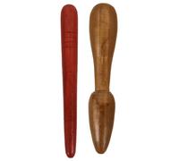 Healvian 2pcs Wooden Foot Massage Sticks Reflexology Pressure Point Tools for Hand and Foot Therapy Smooth Acupressure Sticks for Circulation and Muscle Relief Portable for Home and Outdoor