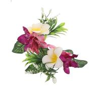 Healvian 2pcs Yellow Orchid Flower Hair Clips Handcrafted Chinese Style Plumeria Hairpins for Women Versatile Vacation Accessories for Hanfu Dresses and Weddings