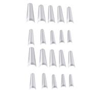 Healvian 2sets Fake Nail Display Nail Plates Art Display Boards Manicure Sets Practice Tips 500pcs*2