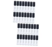 Healvian 2sets Lip Gloss Bottles 1.5ml Empty Tube Brush Refillable Gloss Containers 50pcs*2