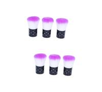Healvian 2sets Makeup Brush Soft Bristles Cosmetics Brush for Foundation Plastic Handle Suitable for All Skin Types 3pcs*2