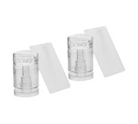 Healvian 2sets Rotatable Nail Stamper French Tip Stamp Silicone Nail Art Stamping Tool for Home Salon Use