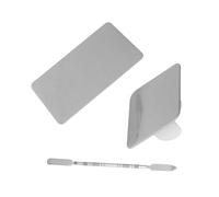 Healvian 2sets Stainless Steel Ring Nail Art Mixing Plate Makeup Cosmetic Palettes for Nail Artistry