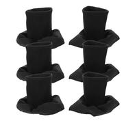 Healvian 3 Pairs Black Seamless Ribbed Knit for Jacket Sleeve Extension, Thickened Elastic Rib Knit Trim Replacement for Coats and Sportswear, DIY Sewing Repair Craft