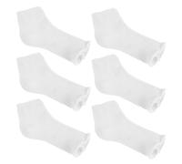 Healvian 3 Pairs UV Protection Socks for Manicure and Pedicure with Flat Mouth Design, Anti-uv Gel Nail Lamp Guards, Universal Fit Cloth Foot Covers for Professional Salons and Gel Nail