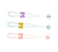 Healvian 3-Piece Three-Sided Toothbrush Set for Kids Soft Bristle Toothbrush Bowknot Design for Comprehensive Oral Care for Girls and Youth