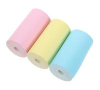 Healvian 3 Rolls Thermal Printer Paper Till Rolls for Receipt, Card Machine Paper 5.7cm X 3meters, Multi-Color Pack (Pink, Blue, Yellow) for Cash Register, Bank Queue, Hospital Use
