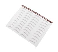 Healvian 3 Sheets Hair Like Eyebrow Stickers Self Adhesive Decals for Natural Brow Shaping for Beginners and Everyday Makeup Brown