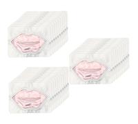Healvian 30 Pcs Lip Mask Care Exfoliating Scrubber Patch Hydrating Masks Lip Moisturizing Mask Moisturizing Lip Film Lip Care Mask Collagen Lip Mask Lip Pad Non-woven Fabric Pink