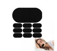 Healvian 30 Pcs Sleep Tape for Adults Black Breathable Fabric Mouth Strips for Sleeping Adhesive Mouth Tapes for Breathers Snore Reduction Aid for Home and Travel