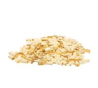 Healvian 300pcs U-shaped Copper Wire Splice Terminals 0.5-2mm Cold-pressed Butt Joint Connectors for Electrical Wiring and Cable Fixing in Industrial Applications