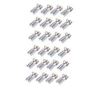 Healvian 30pcs Aluminum Nail Extension Forms Reusable Metal Nail Mold Tips for Art Silver Finger Covers for Manicure Practical Design for Home Salon Use