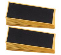 Healvian 30PCS Black Mini Skateboard Grip Tape 38x110mm High Rebound Soft Foam Non-Slip Finger Skateboard Traction Stickers Bulk Pack for Fingerboards and Mini